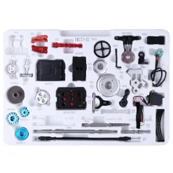 Teching Classic Car Engine Assembly Kit Mini Electric Single-cylinder Engine Metal Mechanical Model High Level Educational Collection