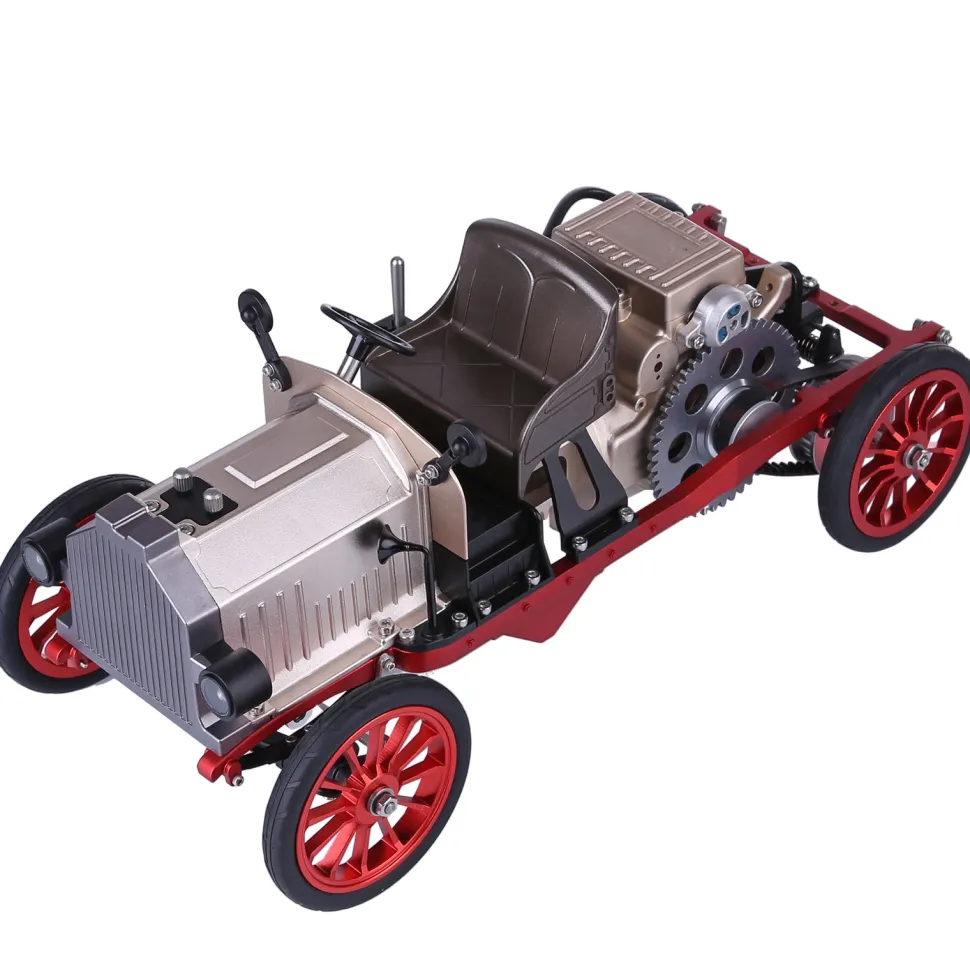 Teching Classic Car Engine Assembly Kit Mini Electric Single-cylinder Engine Metal Mechanical Model High Level Educational Collection