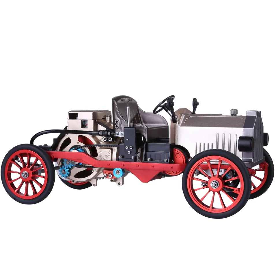 Teching Classic Car Engine Assembly Kit Mini Electric Single-cylinder Engine Metal Mechanical Model High Level Educational Collection