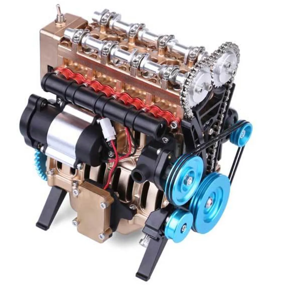 Teching Engine Kit 4 Cylinder Car Engine Assembly Kit Gift Collection DM13-B