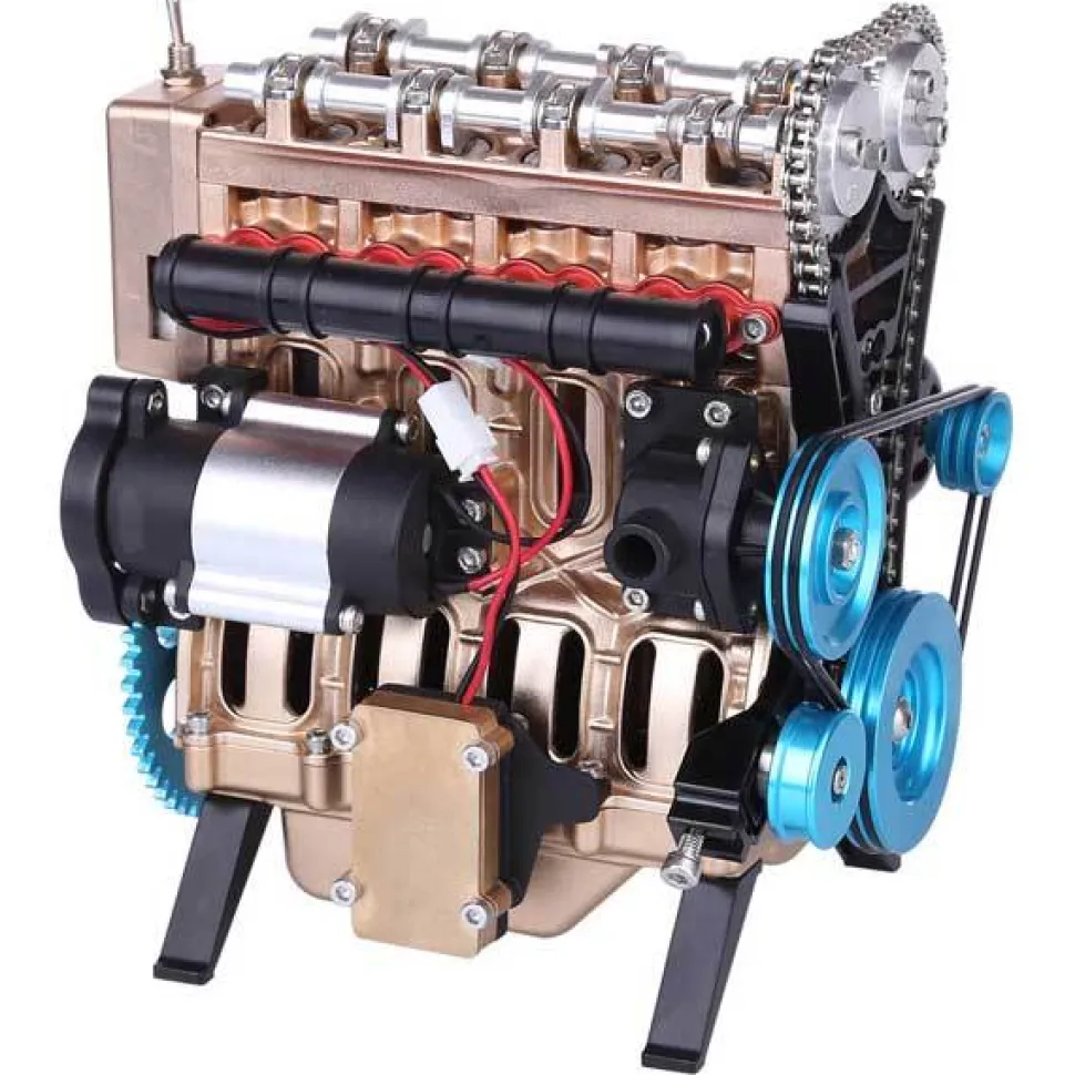 Teching Engine Kit 4 Cylinder Car Engine Assembly Kit Gift Collection DM13-B