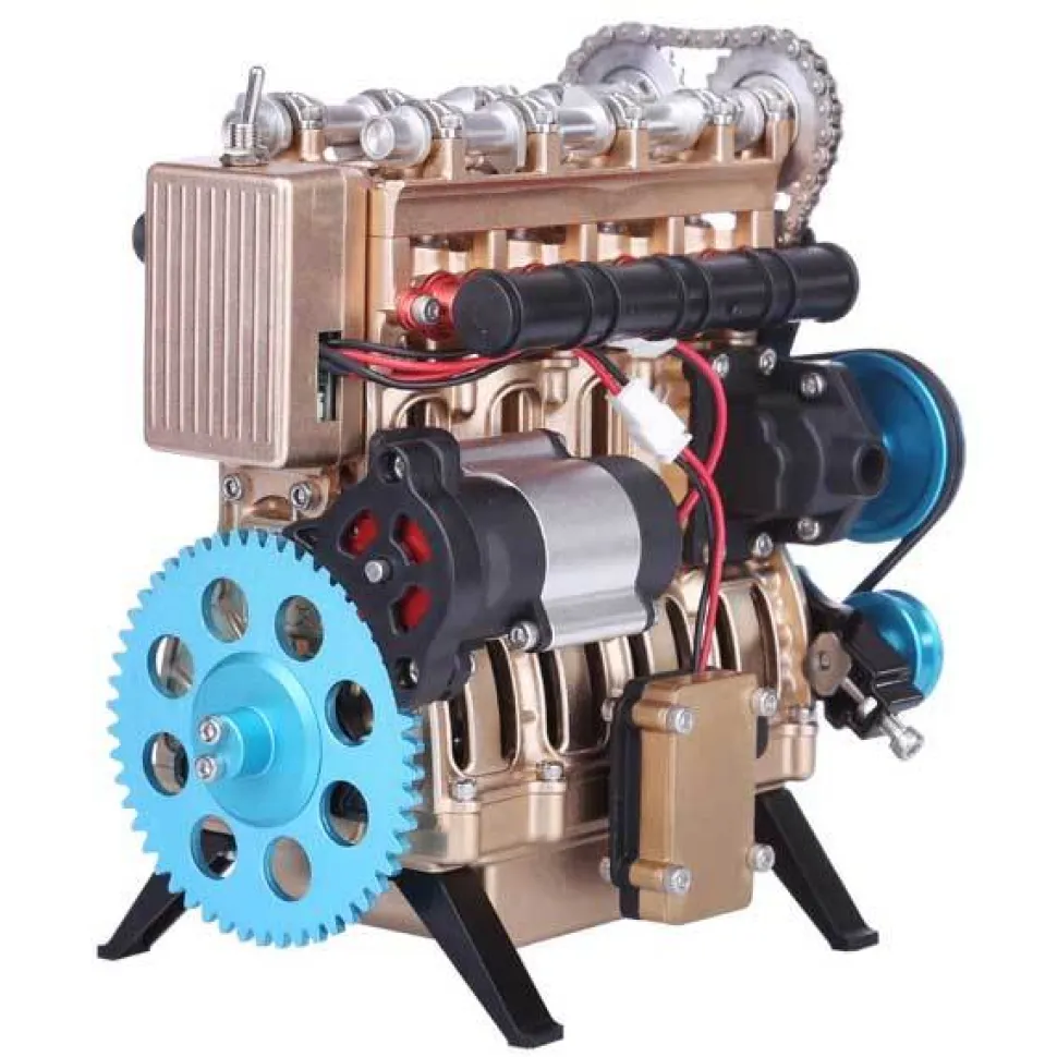 Teching Engine Kit 4 Cylinder Car Engine Assembly Kit Gift Collection DM13-B