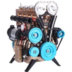 Teching Engine Kit 4 Cylinder Car Engine Assembly Kit Gift Collection DM13-B