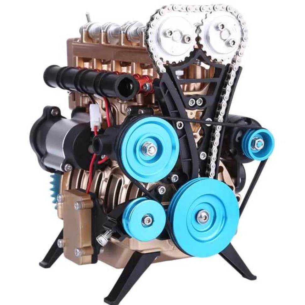 Teching Engine Kit 4 Cylinder Car Engine Assembly Kit Gift Collection DM13-B