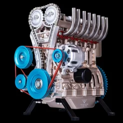 TECHING Full Metal Car Engine Model Kit That Works - Build Your Own Engines - Gift Collection
