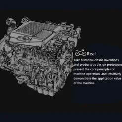 TECHING L4 Engine Model Kit that Works - Build Your Own Engine - Full Metal 4 Cylinder Car Engine Kit Car Engine Model