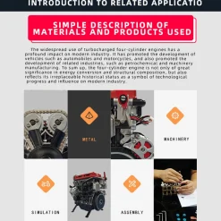 TECHING L4 Engine Model Kit that Works - Build Your Own Engine - Full Metal 4 Cylinder Car Engine Kit Car Engine Model Upgraded Version
