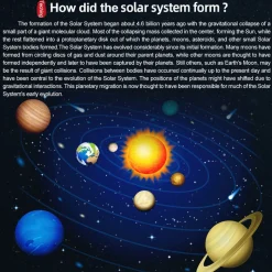 TECHING Metal DIY Mechanical Solar System Model Kit Dynamic Orbital Desk Ornament - 600+PCS