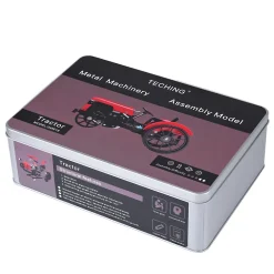 Teching Mini APP RC Tractor Metal Romote Control Model Tractor in Red DIY Assembly Kit Educational Toy Gifts Collection - Enginediy