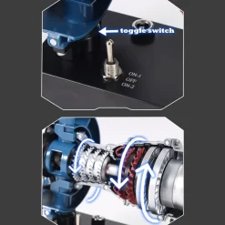 TECHING Mini Turbofan Engine Kit that Works - DIY Metal Electric Jet Engine with Visible Mechanics for STEM Education