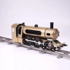 TECHING Steam Locomotive Train Assembly Engine Full Metal Hardest Build Kit with Track Gift Collection - 387Pcs
