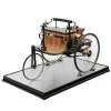 TECHING World's 1st Automobile that Works - Build Your Own Retro Car - Full Metal Three-Wheel Model Kit 430+Pcs
