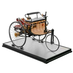 TECHING World's 1st Automobile that Works - Build Your Own Retro Car - Full Metal Three-Wheel Model Kit 430+Pcs
