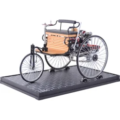 TECHING World's 1st Automobile that Works - Build Your Own Retro Car - Full Metal Three-Wheel Model Kit 430+Pcs