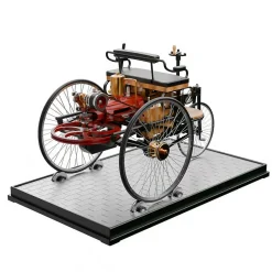 TECHING World's 1st Automobile that Works - Build Your Own Retro Car - Full Metal Three-Wheel Model Kit 430+Pcs