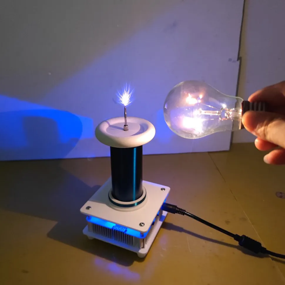 Tesla Coil Plasma Speaker Spaced Lighting Arc Technology Experimental Science Teaching Toy Creative Gift