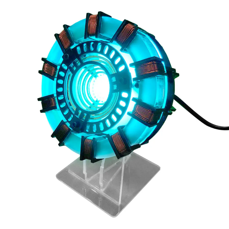 Tony MK1 Arc Reactor Model Assembly Kit with USB Power Cable & Light