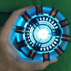 Tony MK1 Arc Reactor Model Assembly Kit with USB Power Cable & Light