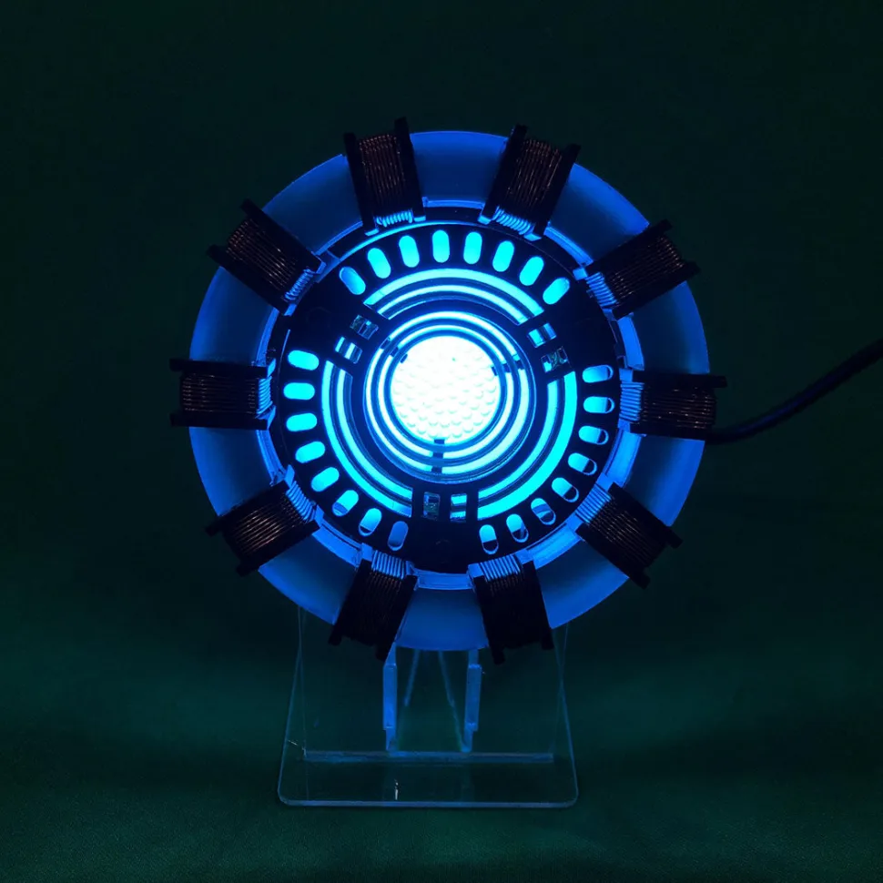 Tony MK1 Arc Reactor Model Assembly Kit with USB Power Cable & Light