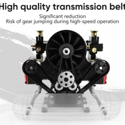 TOYAN Engine FS-B400 14cc Flat-four Engine Horizontal Opposed 4 Cylinder 4 Stroke Nitro H4 Engine Model Kit