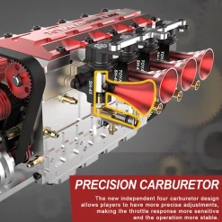 TOYAN Engine FS-L400G L4 14cc Inline 4 Cylinder Four-stroke Water-cooled Gasoline Engine Model - Kit Version