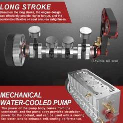 TOYAN Engine FS-L400G L4 14cc Inline 4 Cylinder Four-stroke Water-cooled Gasoline Engine Model - Kit Version