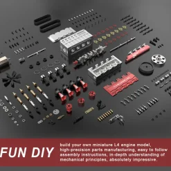 TOYAN Engine FS-L400G L4 14cc Inline 4 Cylinder Four-stroke Water-cooled Gasoline Engine Model - Kit Version