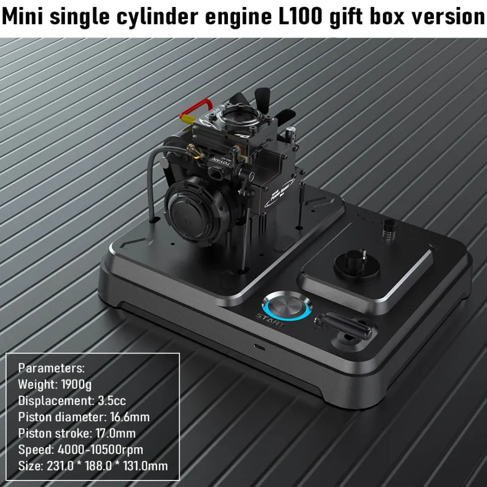 Toyan Engine FS S100AT Transparent Nitro-Methanol Gasoline RC Engine