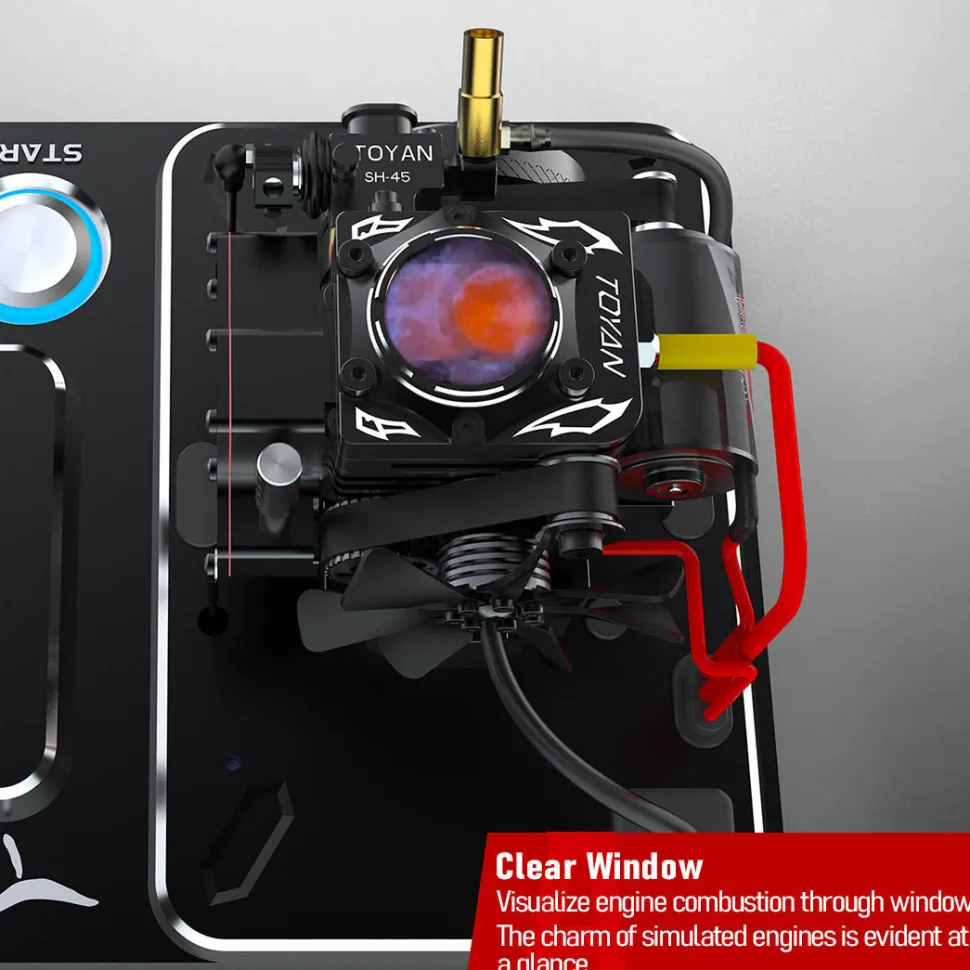 Toyan Engine FS S100AT Transparent Nitro-Methanol Gasoline RC Engine