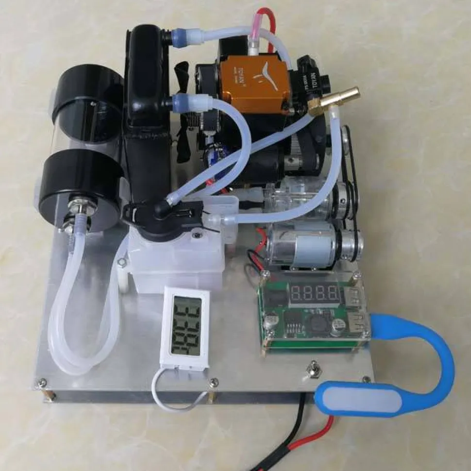 Toyan Engine FS-S100 Water-Cooled Nitro-Methanol Generator Set with Water Pump Radiator Thermometer
