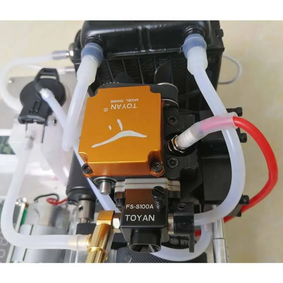 Toyan Engine FS-S100 Water-Cooled Nitro-Methanol Generator Set with Water Pump Radiator Thermometer