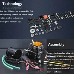 TOYAN Engine 4 Stroke RC Nitro Engine Model Kit - Build Your Engine That Works