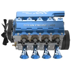 TOYAN FS-L400 14cc Inline 4 Cylinder 4 Stroke Water-cooled Nitro Engine Model for 1:8 1:10 RC Car Ship Airplane - KIT Version