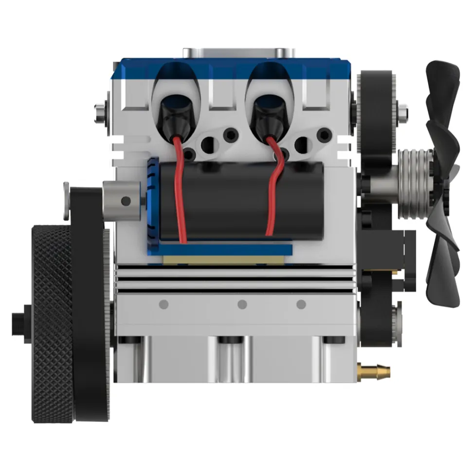 TOYAN FS-L200 2 Cylinder 4 Stroke Model Engine Kit - Build Your Own Engine that Works