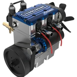 TOYAN FS-L200 2 Cylinder 4 Stroke Model Engine Kit - Build Your Own Engine that Works