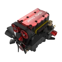 TOYAN FS-L200 2 Cylinder 4 Stroke Model Engine Kit - Build Your Own Engine that Works
