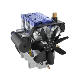 TOYAN FS-L200 2 Cylinder 4 Stroke Model Engine Kit - Build Your Own Engine that Works