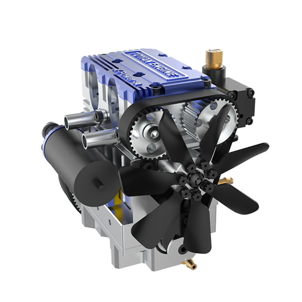 TOYAN FS-L200 2 Cylinder 4 Stroke Model Engine Kit - Build Your Own Engine that Works