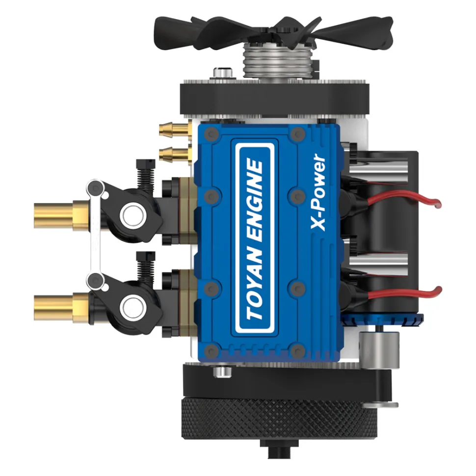 TOYAN FS-L200 2 Cylinder 4 Stroke Model Engine Kit - Build Your Own Engine that Works