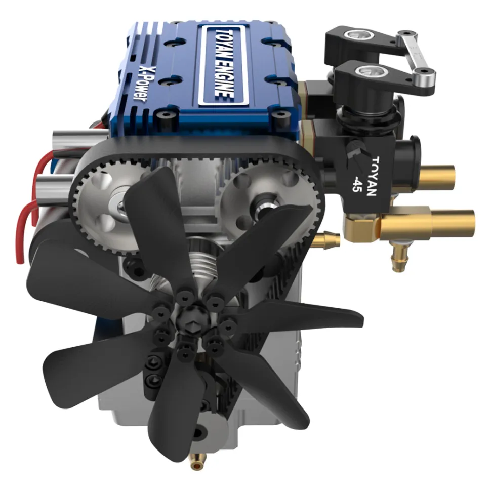 TOYAN FS-L200 2 Cylinder 4 Stroke Model Engine Kit - Build Your Own Engine that Works