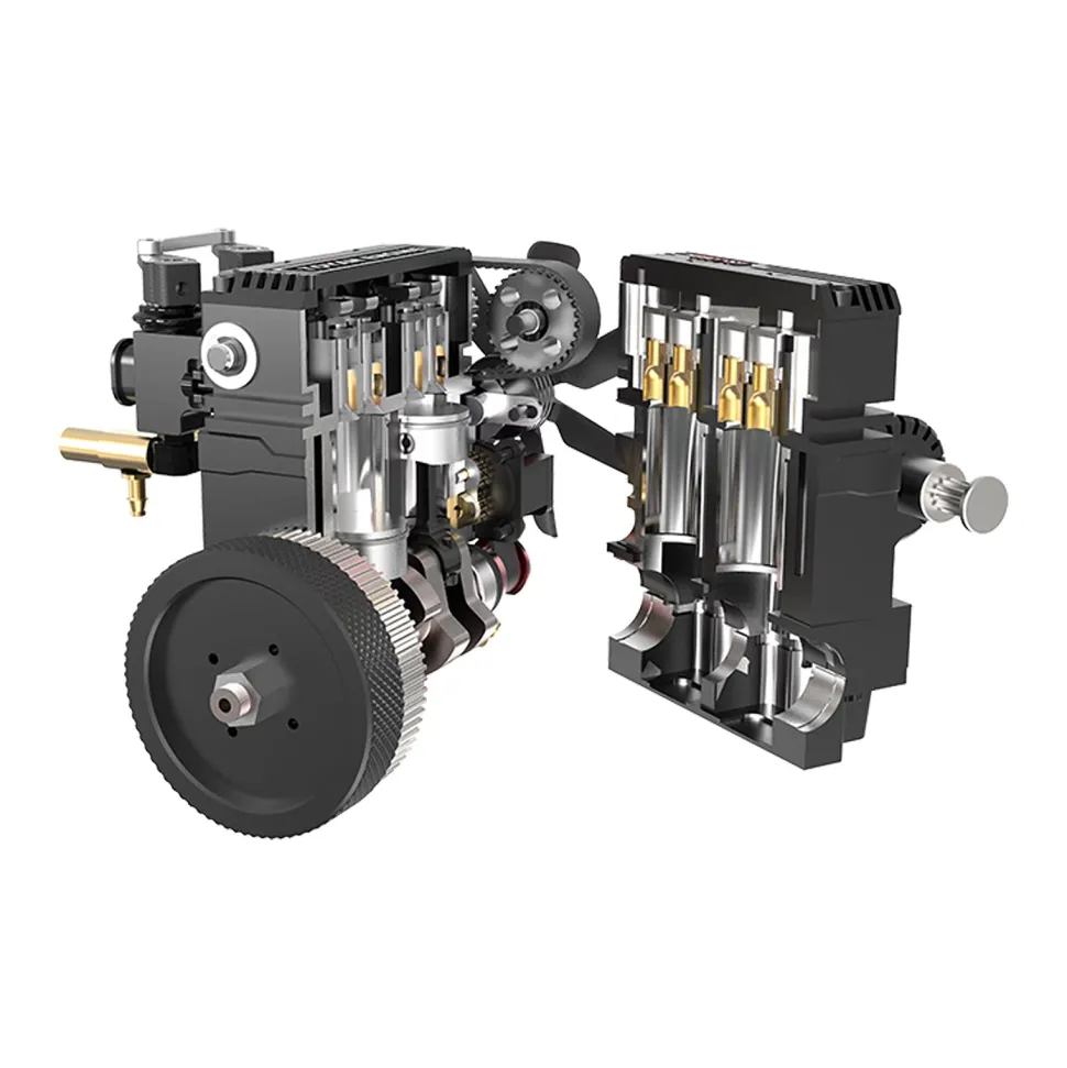 TOYAN FS-L200 Engine 2 Cylinders 4 Stroke Engine Model Kit - Build Your Own Engine that Works