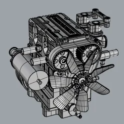TOYAN FS-L200 Engine 2 Cylinders 4 Stroke Engine Model Kit - Build Your Own Engine that Works