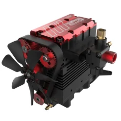 TOYAN FS-L200 Engine 2 Cylinder 4 Stroke Nitro Engine Model Kit - Build Your Own Engine That Works