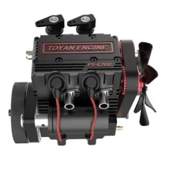 TOYAN FS-L200 Engine 2 Cylinder 4 Stroke Nitro Engine Model Kit - Build Your Own Engine That Works