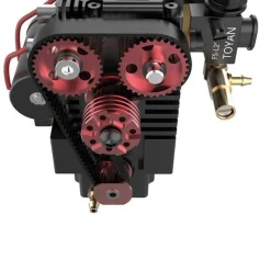 TOYAN FS-L200 Engine 2 Cylinder 4 Stroke Nitro Engine Model Kit - Build Your Own Engine That Works