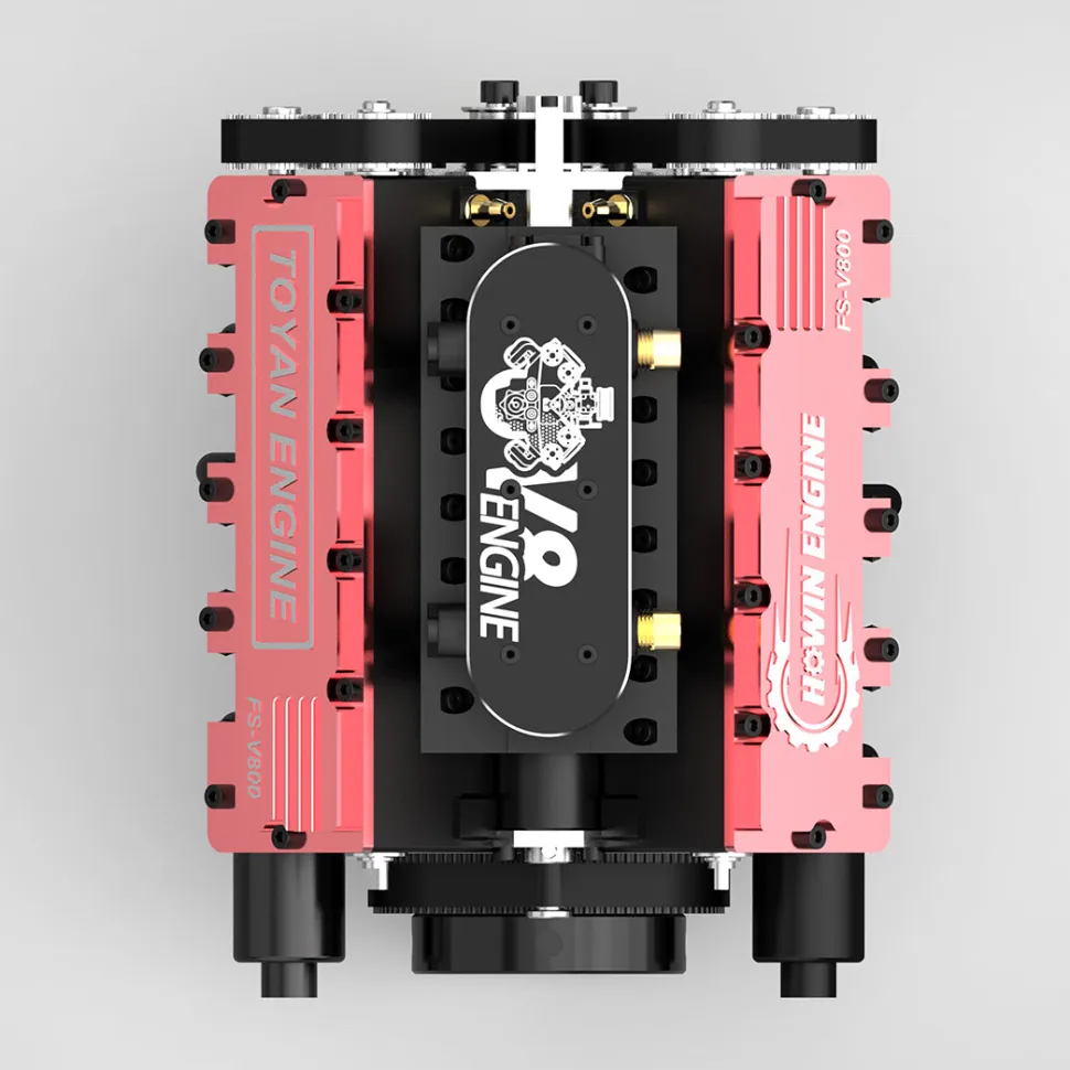 TOYAN FS-V800 V8 Engine With Starter Kit, Stand and Accessories