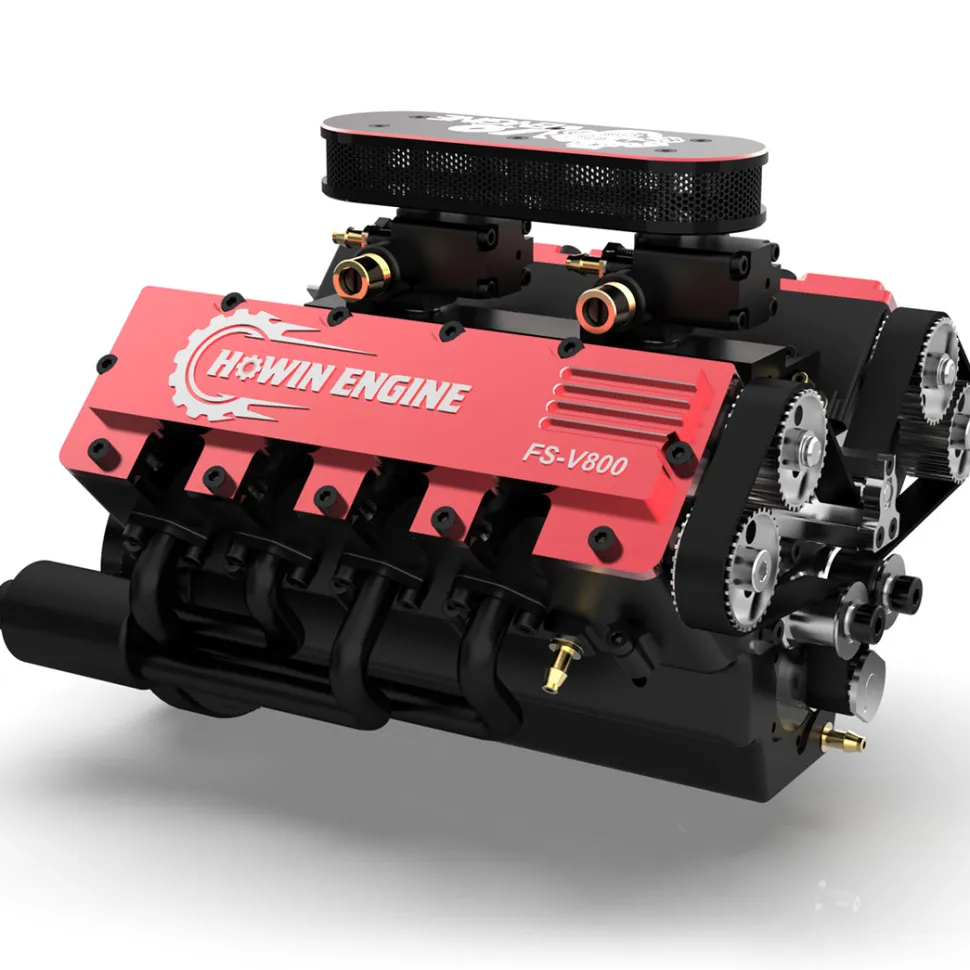 TOYAN FS-V800 V8 Engine With Starter Kit, Stand and Accessories