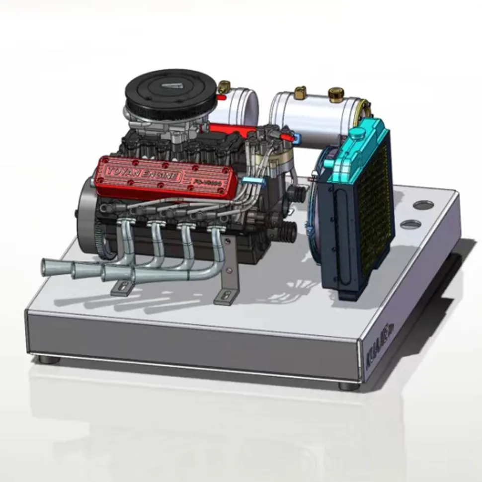 TOYAN FS-V800WGPC V8 Engine With Starter Kit, Stand and Accessories-One Key Start