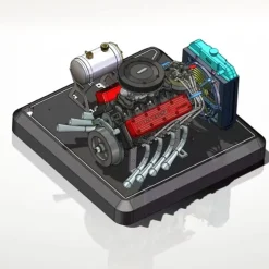 TOYAN FS-V800WGPC V8 Engine With Starter Kit, Stand and Accessories-One Key Start