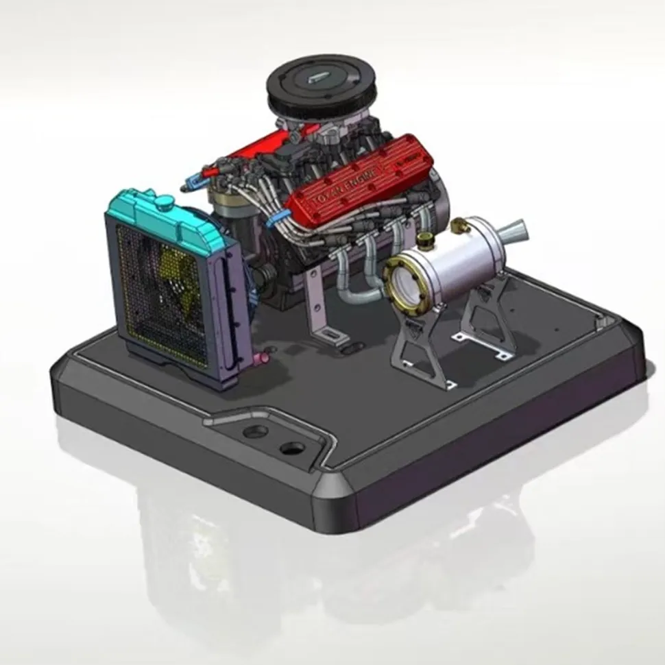 TOYAN FS-V800WGPC V8 Engine With Starter Kit, Stand and Accessories-One Key Start